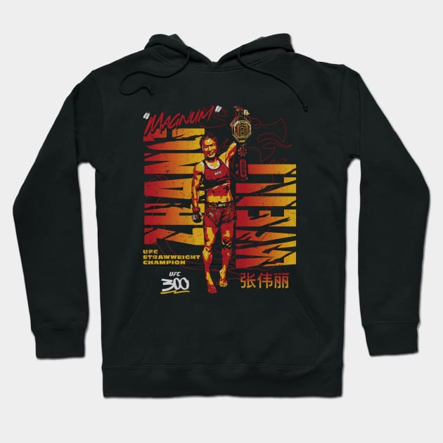 Zhang Weili UFC 300 Champion Hoodie by artbygonzalez